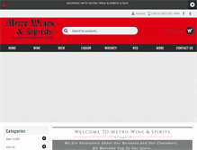 Tablet Screenshot of metrowinedc.com
